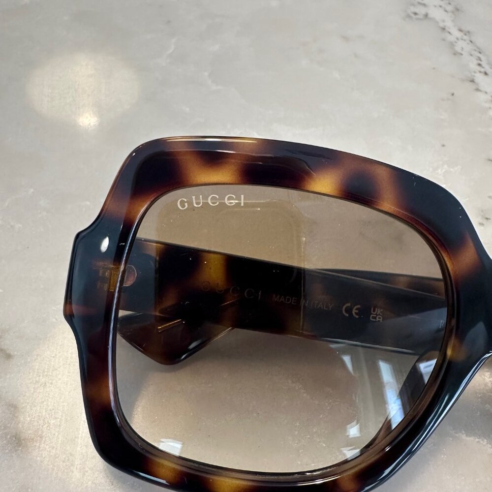 Gucci 54mm Gradient Rectangular Sunglasses - image 5